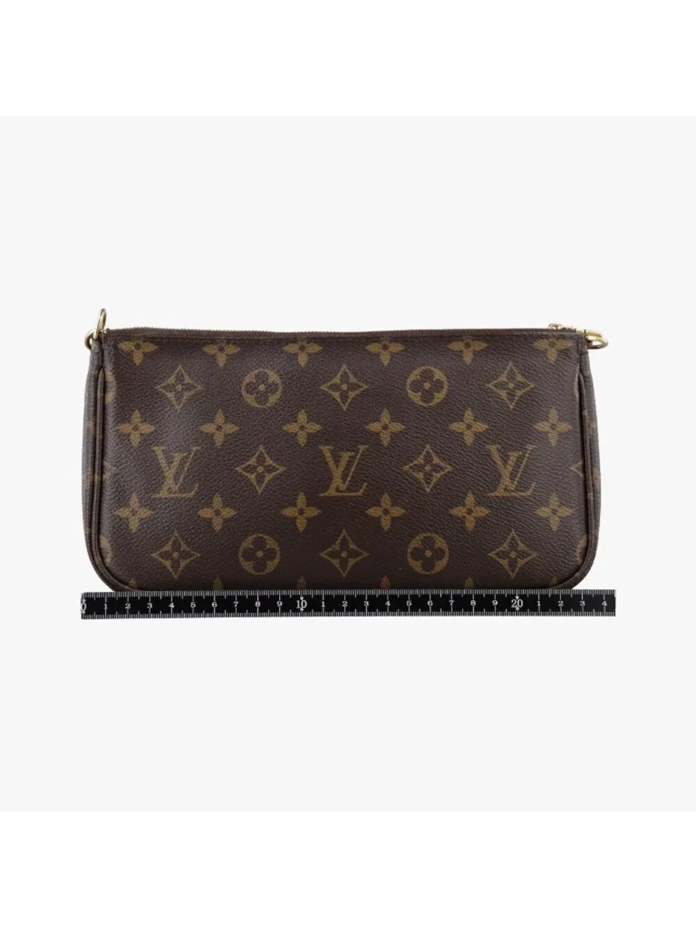 Louis Vuitton Multy Pochette Soir Monogram Brown Khaki Canvas